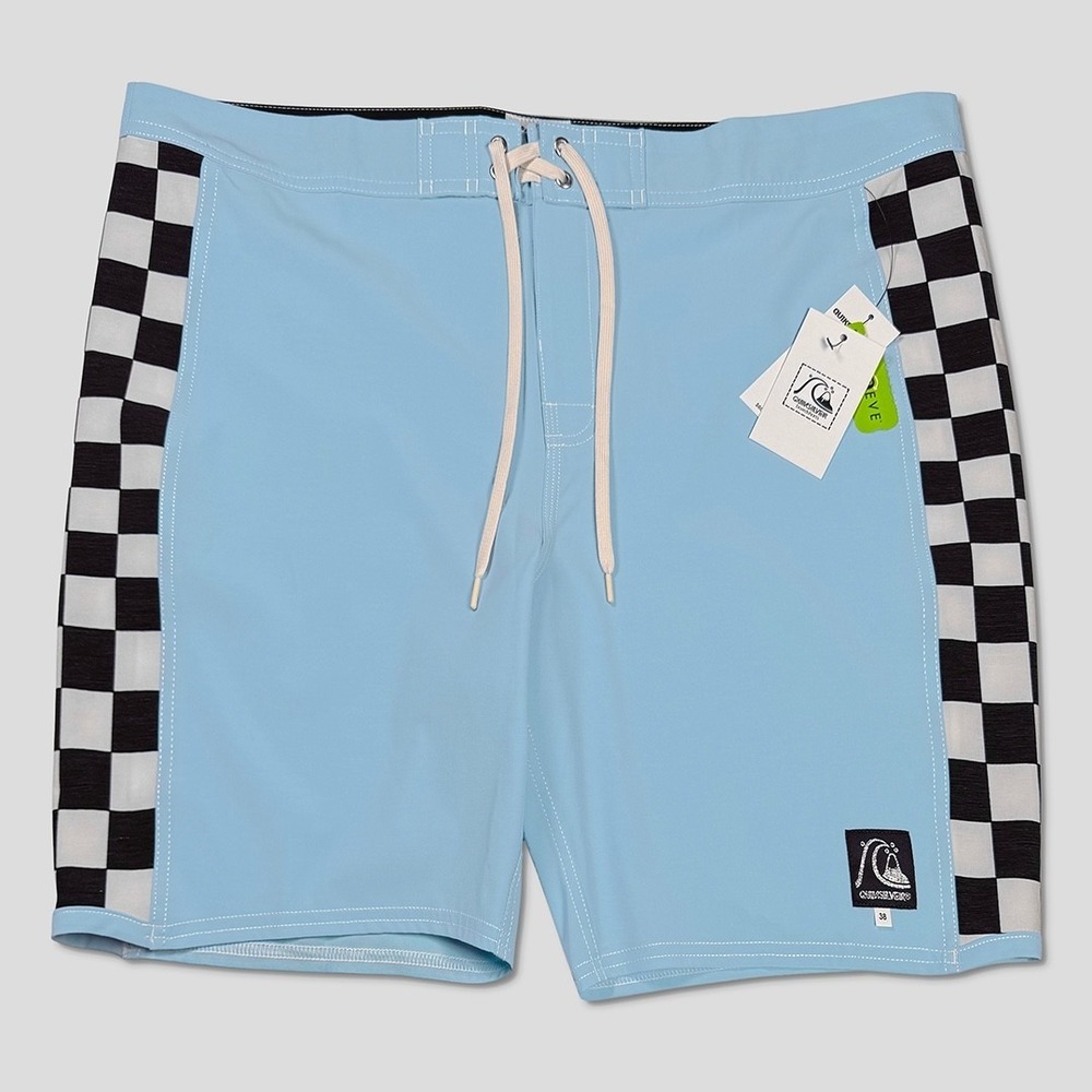 Quiksilver Echo Beach Arch 18 Board Shorts - NWT 38 Blue / Multi - #49613-K7